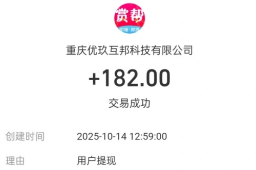 提现秒到账截图
